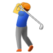 Эмодзи Мужчина в гольф (Samsung) .