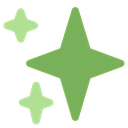 Эмодзи green-sparkles