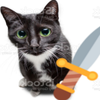 Эмодзи swordcat