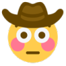 Эмодзи flushed-cowboy