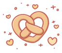 Эмодзи pretzel-hearts