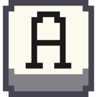 Эмодзи pixel-letter-a