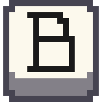 Эмодзи pixel-letter-b