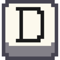 Эмодзи pixel-letter-d