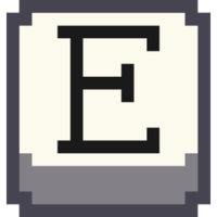 Эмодзи pixel-letter-e