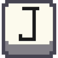 Эмодзи pixel-letter-j