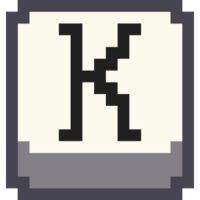Эмодзи pixel-letter-k