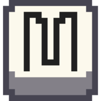 Эмодзи pixel-letter-m
