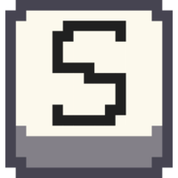 Эмодзи pixel-letter-s
