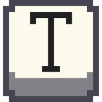 Эмодзи pixel-letter-t