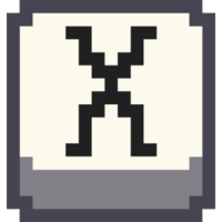 Эмодзи pixel-letter-x