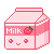 Эмодзи milk-pink