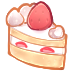 Эмодзи strawberry-cake