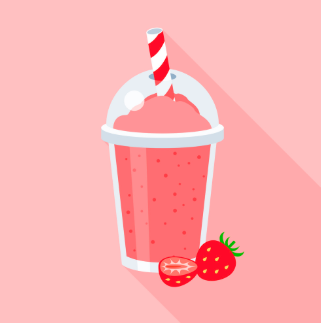 Эмодзи strawberry_smoothie