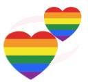 Эмодзи rainbow_pride_spinning_hearts