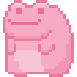Эмодзи pinkfrog-roll
