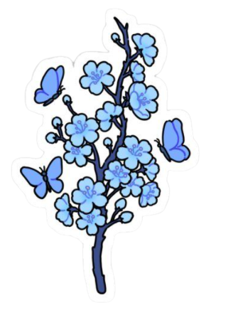 Эмодзи blue-sakura