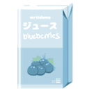 Эмодзи blueberries-juicebox