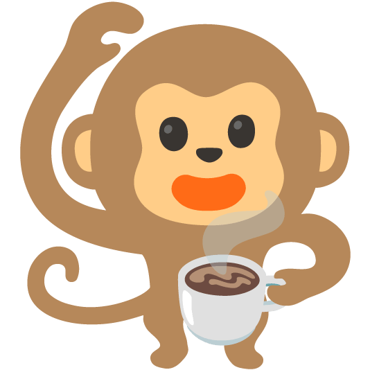 Эмодзи Coffee_Monkey