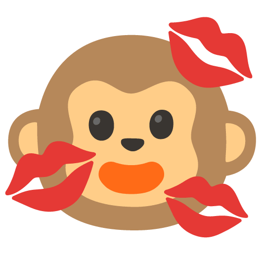 Эмодзи Monkey_Kisses_Face