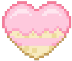 Эмодзи Pancake_pixel_heart