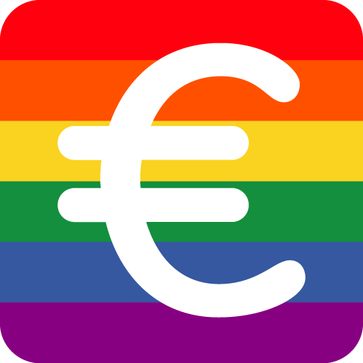 Эмодзи rainbow_indicator_euro_sign