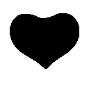 Эмодзи black-drip-heart