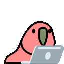 Эмодзи laptop_parrot