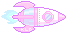 Эмодзи rocket-pink