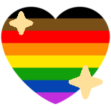 Эмодзи gay_pride_flag_heart