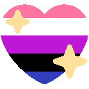 Эмодзи genderfluid_pride_heart